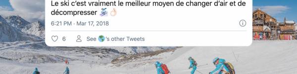 Les meilleurs tweets sur les vacances au ski