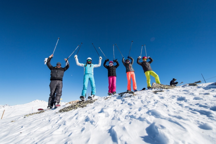 Cours collectif adulte ski alpin Isola 2000