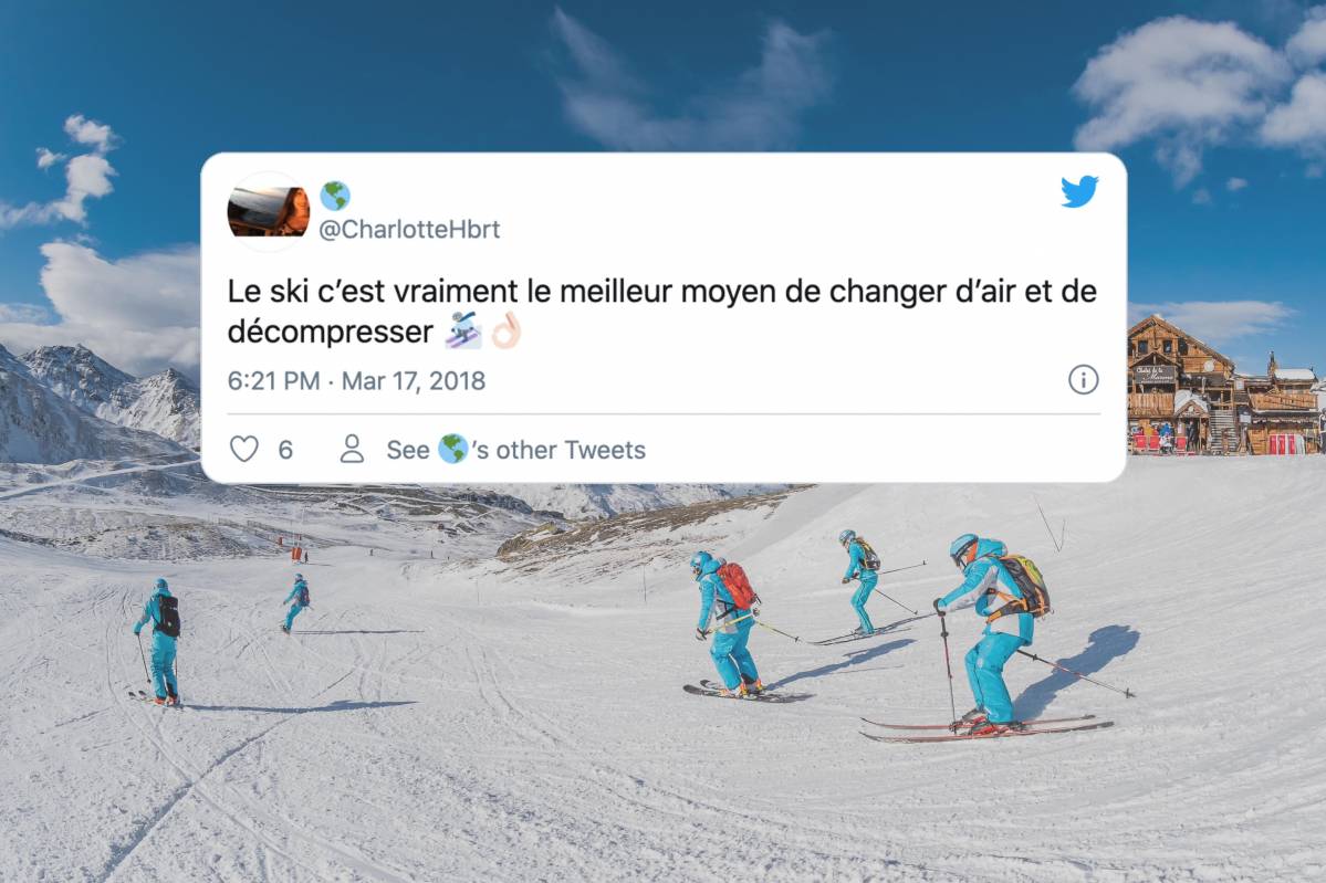 Les meilleurs tweets sur les vacances au ski