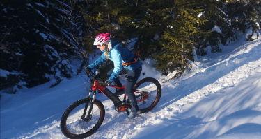 Vtt sur neige