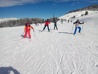 Cours collectif enfant ski nordique