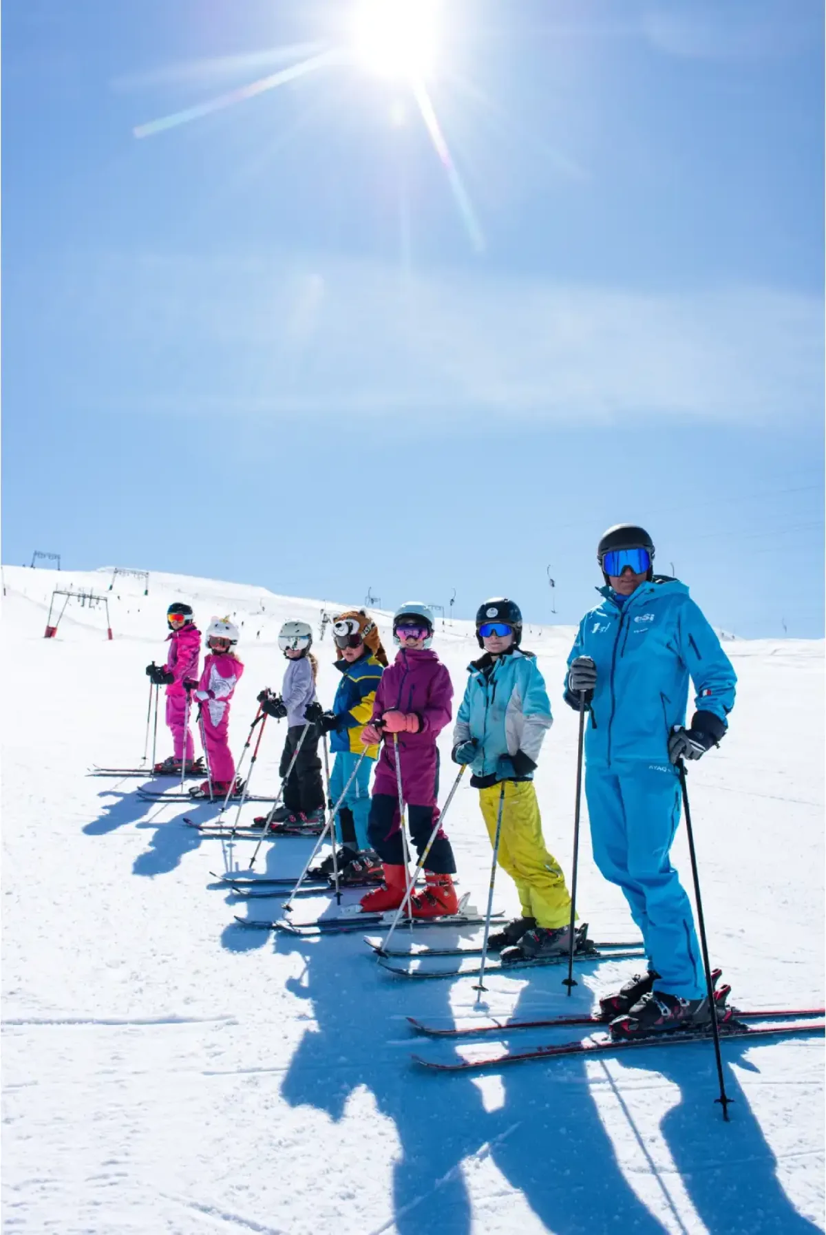 Cours de ski collectif pour enfants